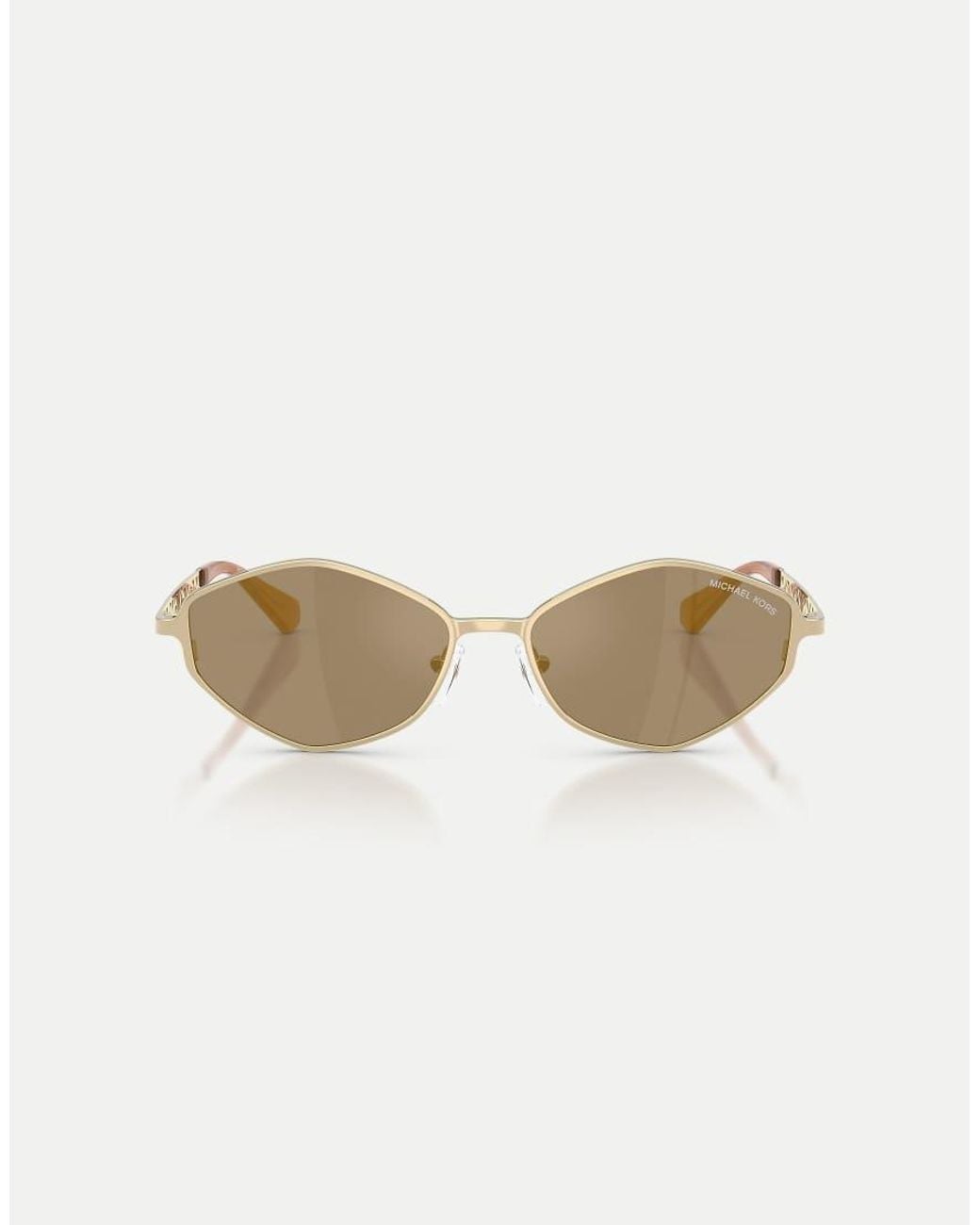 Michael Kors Natural Coast Irregular Sunglasses With Mirrored Lens