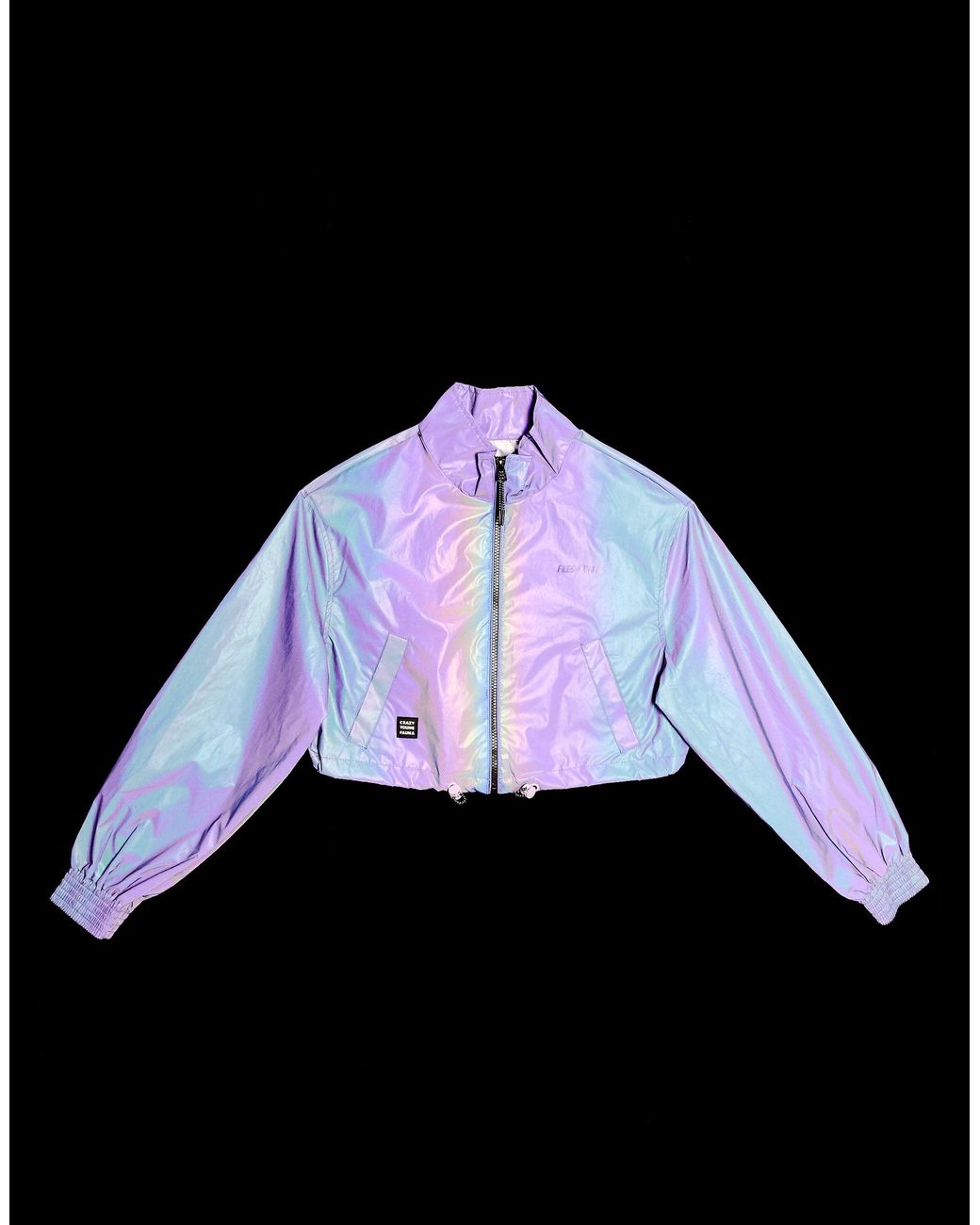 Bershka – Reflektierende Jacke, Silberfarben