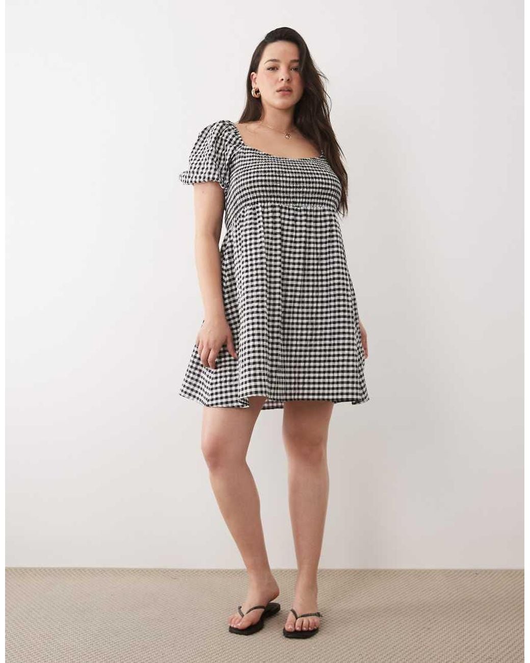 Esmee Curve Black Mini Beach Dress