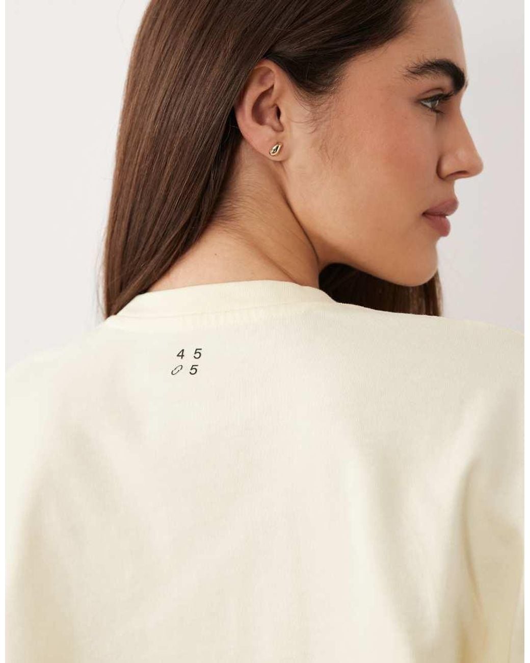 4505 Natural Icon Heavyweight Cotton Cropped T-Shirt With Quick Dry Finish