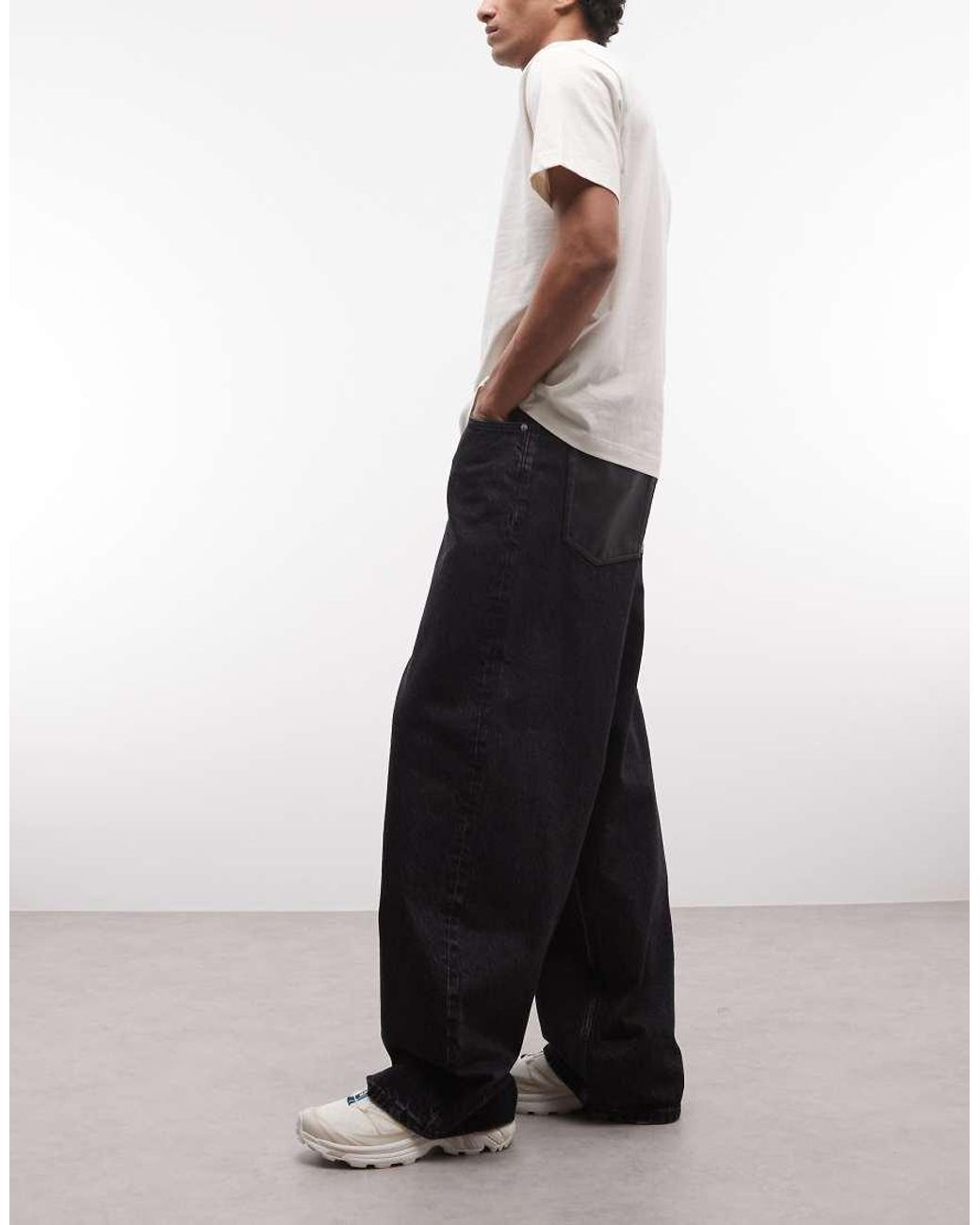 Weekday White Astro Pu Back Pocket Jeans