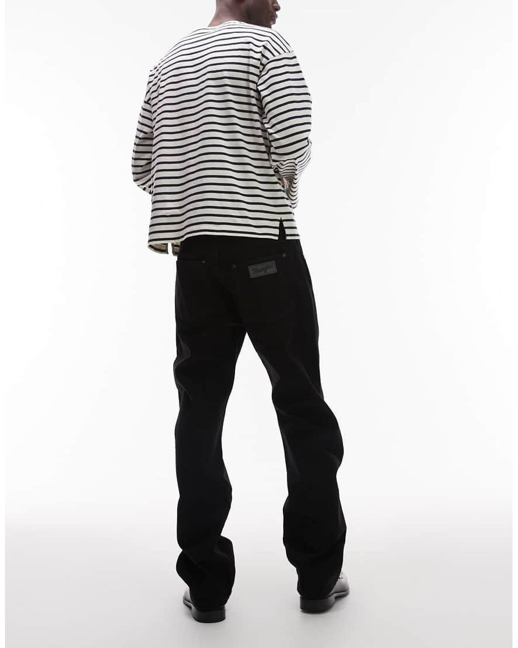 Wrangler White Frontier Relaxed Straight Fit Jeans for men