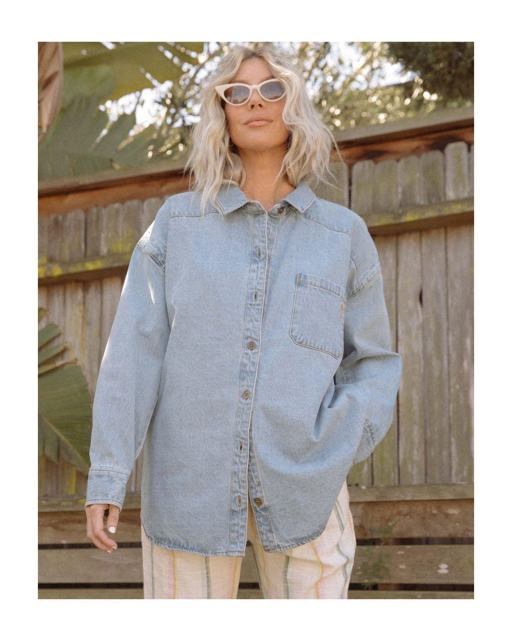 Billabong Salty Blonde Denim Shirt in 