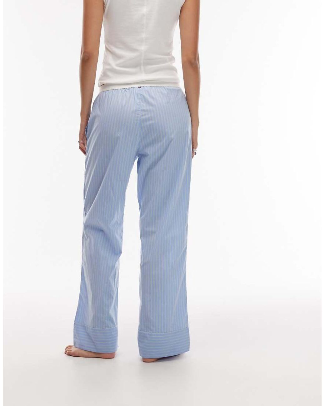 Tommy Hilfiger Blue Poplin Pyjama Bottoms