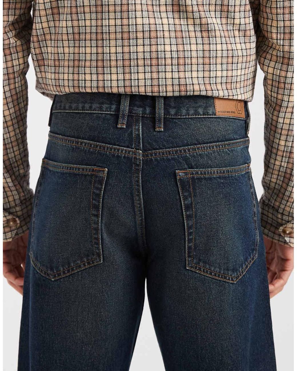 Redefined Rebel Blue Loose Denim Jeans for men