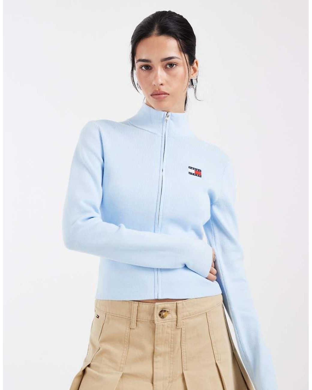 Tommy Hilfiger Hoogsluitend Vest in het Blue