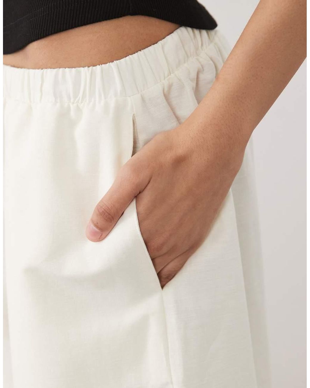 ASOS Natural Long Line Bermuda Short