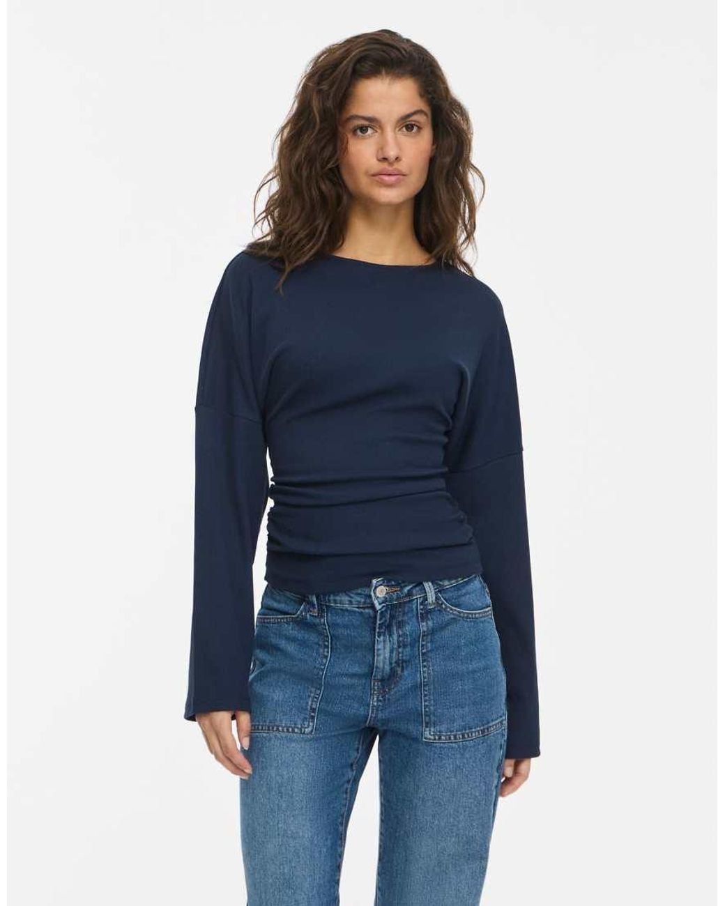 Noisy May Blue Long Sleeved Top