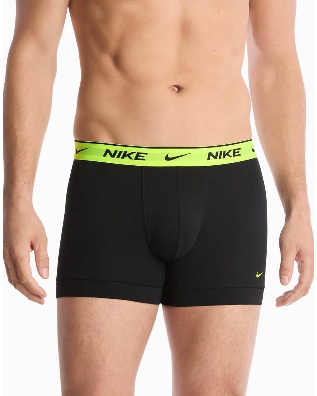 Nike Black Essential Cotton 5 Pack Trunks for men