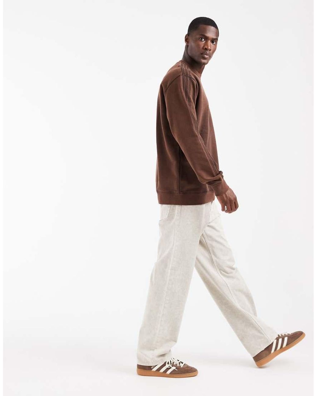 Adidas Originals Brown Sweatshirt for men