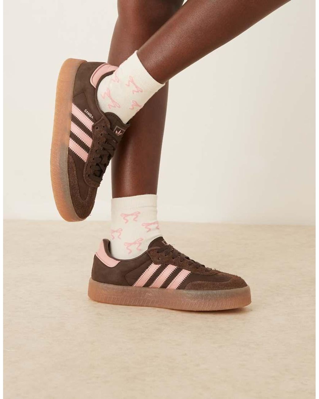 adidas shoes with brown sole