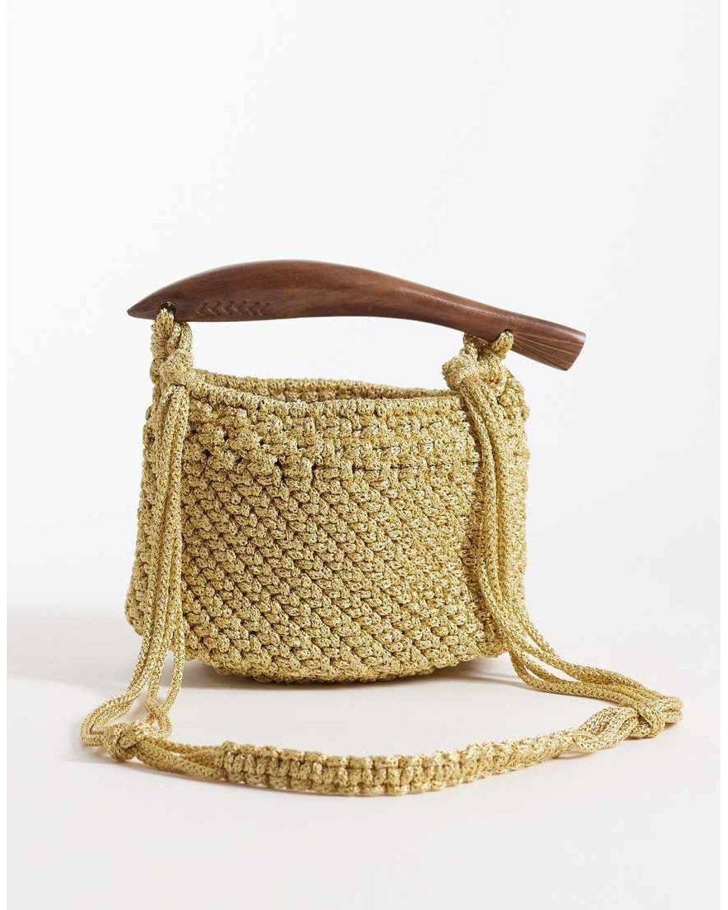 Accessorize Natural Fish Handle Crossbody Bag