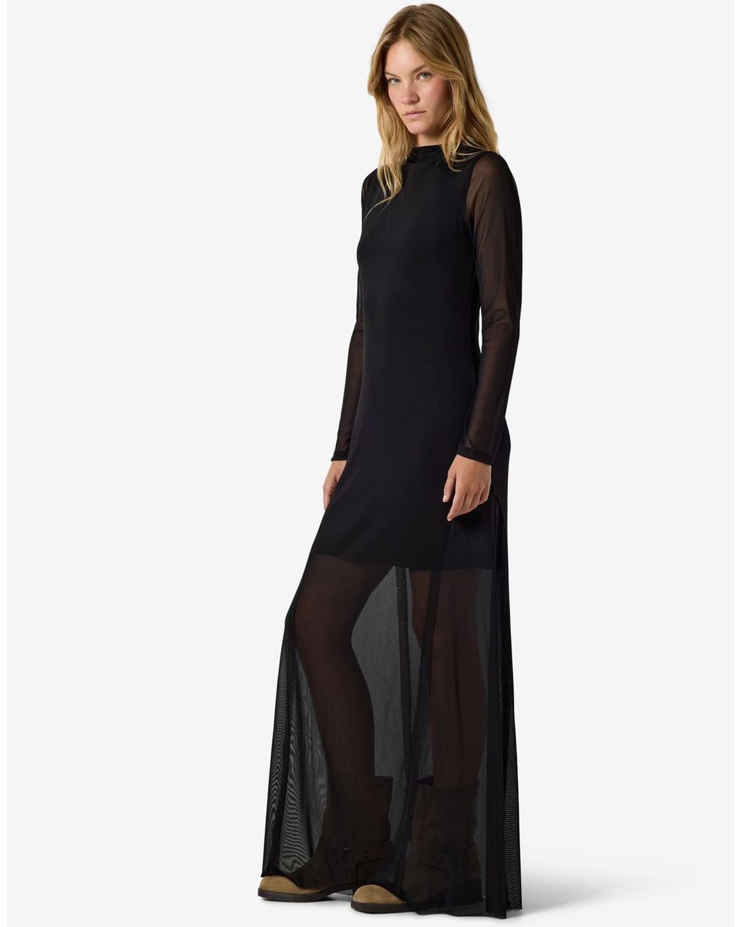 Robe longue e Noisy May en coloris Blue