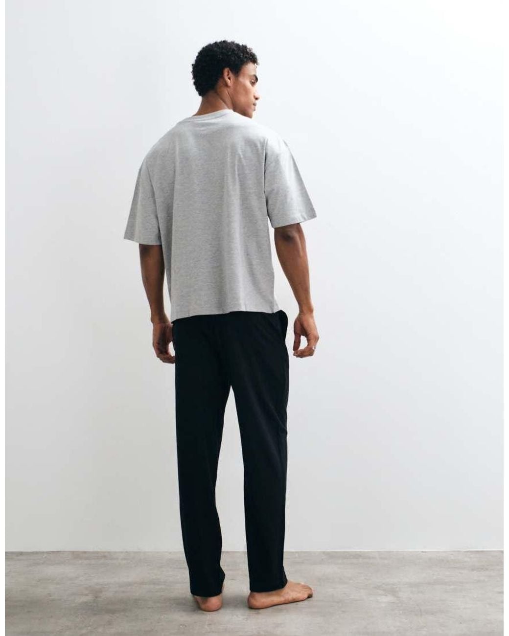 ASOS Gray Guinness Pyjama Set With Christmas Print for men