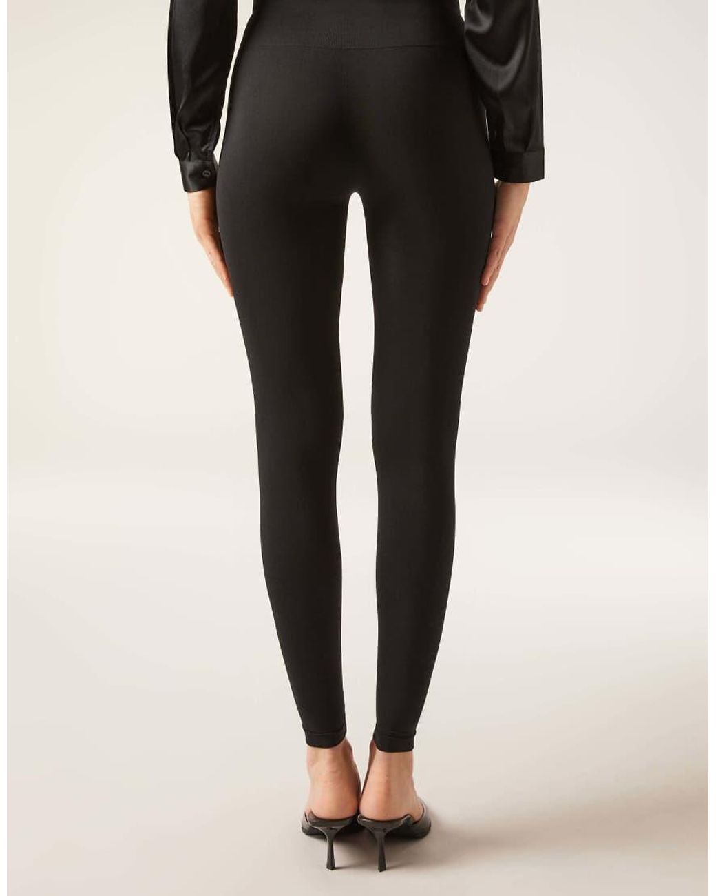 Calzedonia Black Ultra Opaque Microfibre Leggings