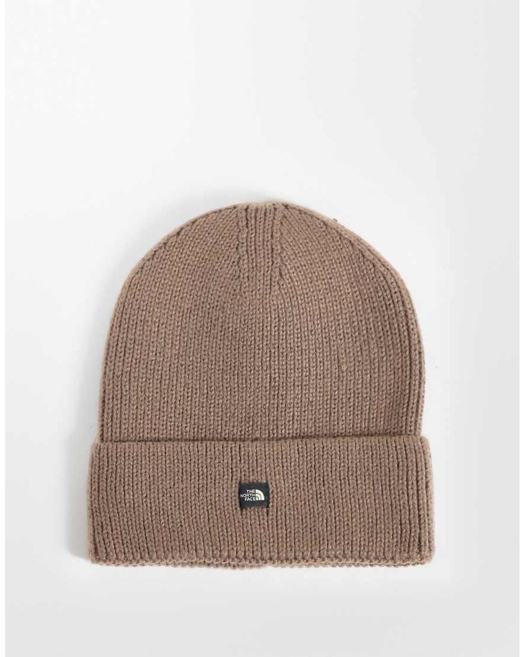 The North Face Brown Mini Box Logo Beanie