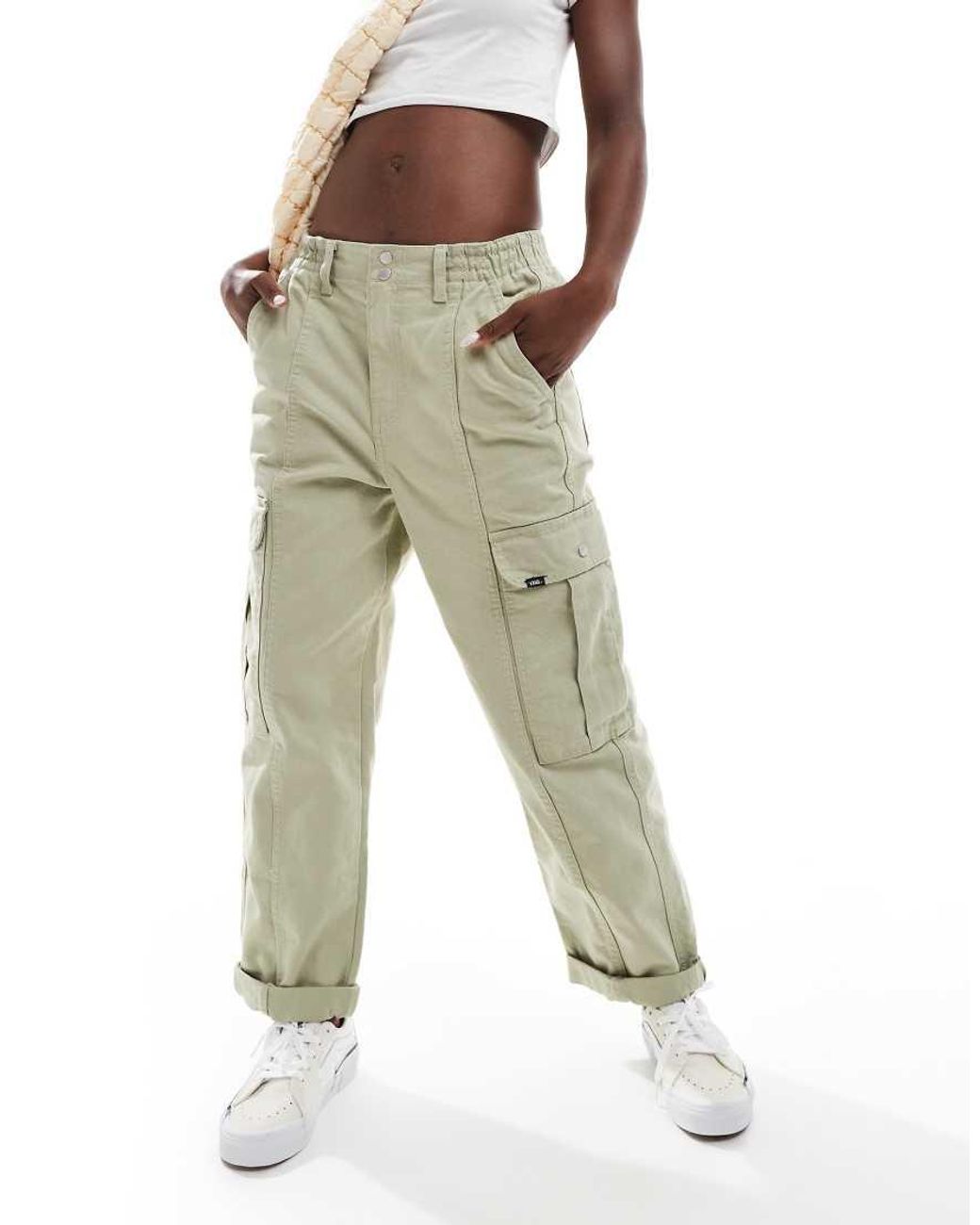 Vans Sidewalk Cargo Trousers in Natural Lyst UK