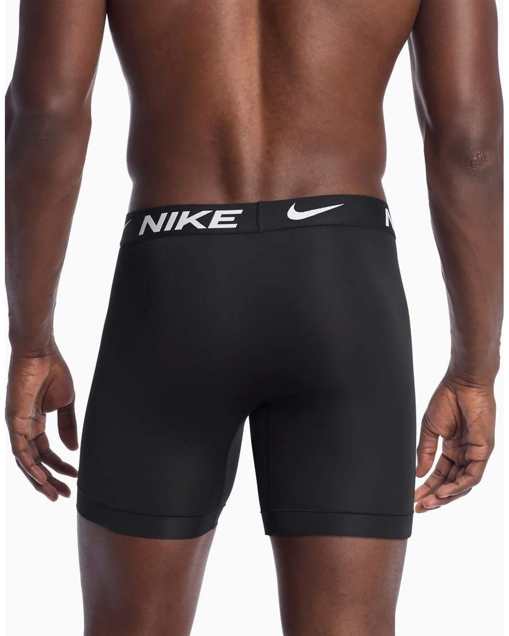 Nike Black Essential Micro 5 Pack Boxer Briefs for men