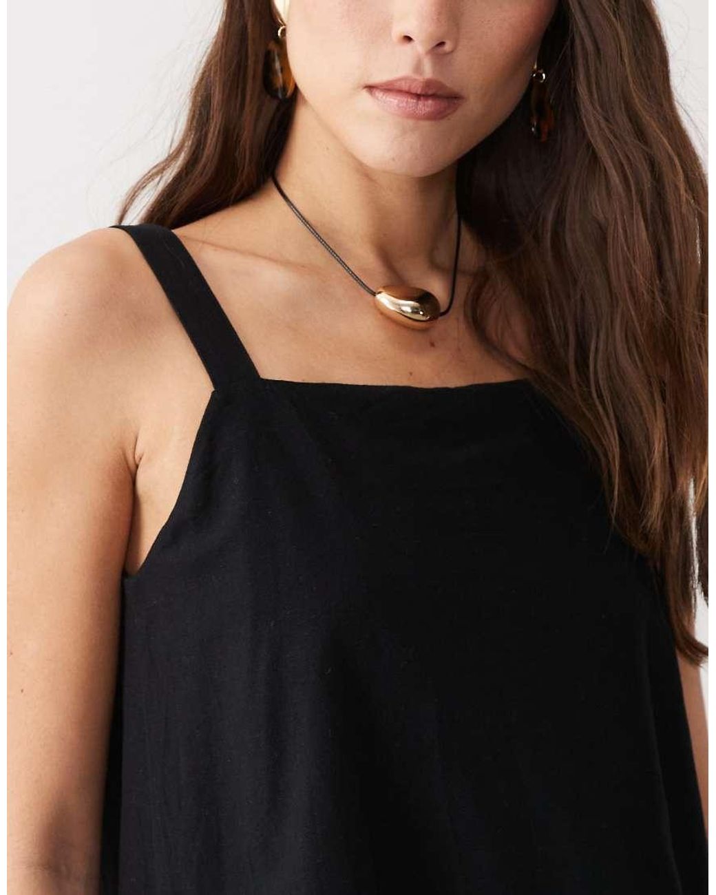 ASOS Black Short Cami Romper