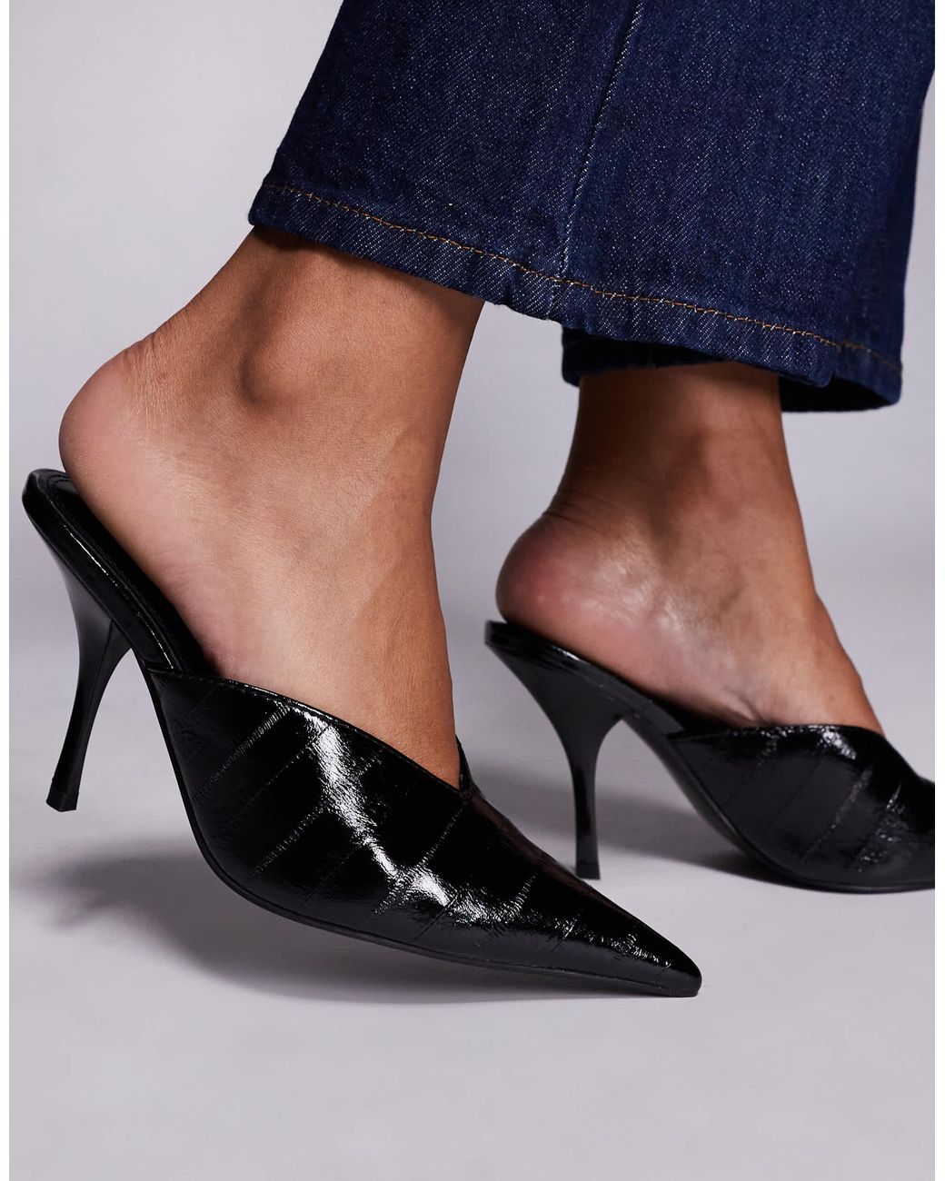 ASOS Blue – pluto – mules