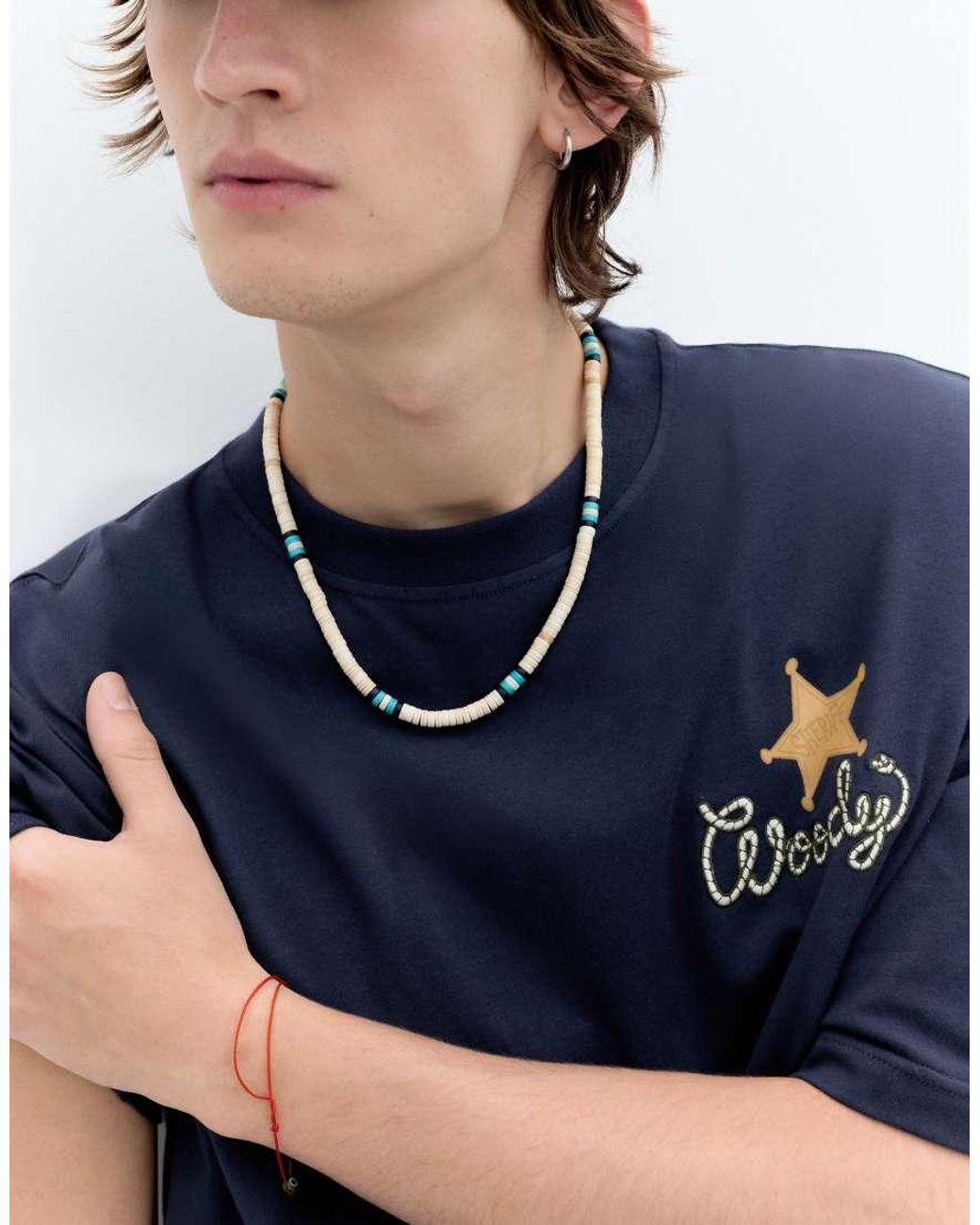 Pull&Bear Blue Toy Story Woody T-shirt for men