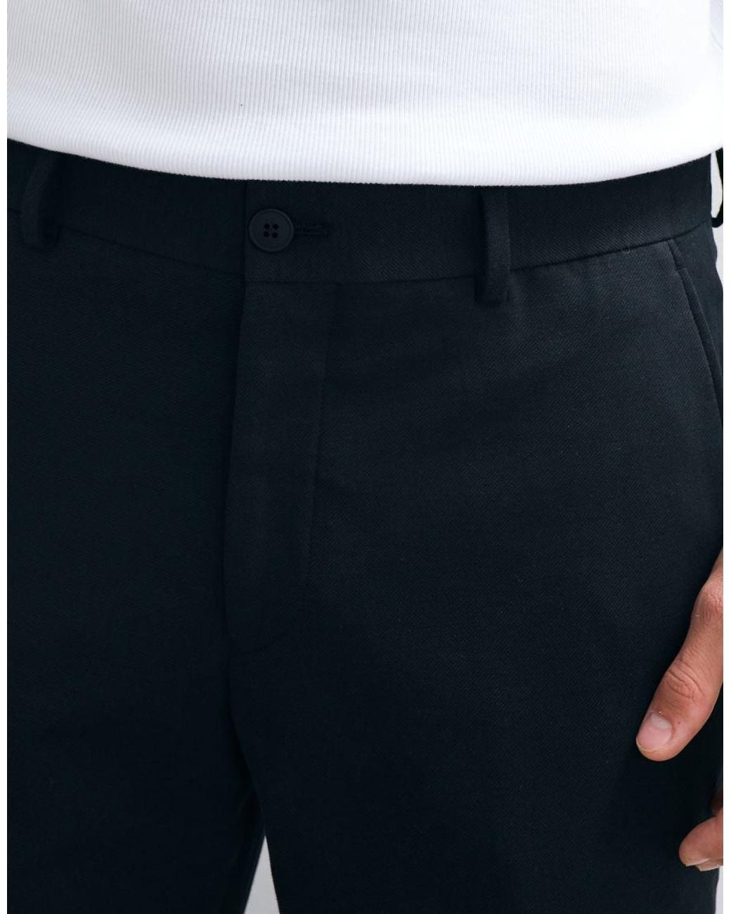 SELECTED White Co-Ord Slim Fit Jersey Trousers for men