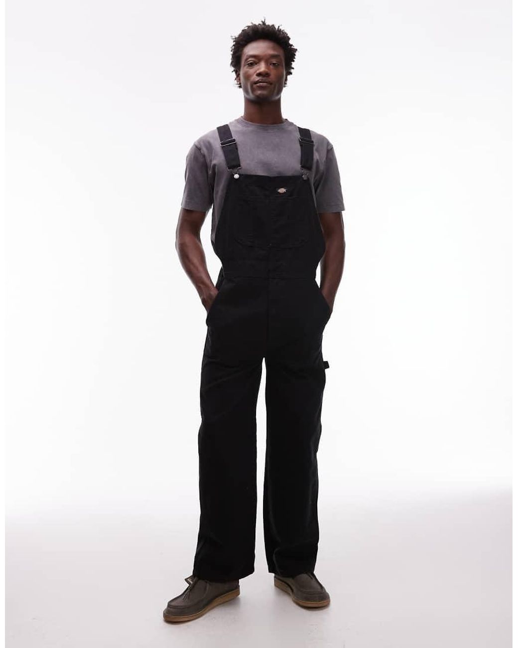 Dickies Blue Canvas Dungarees for men