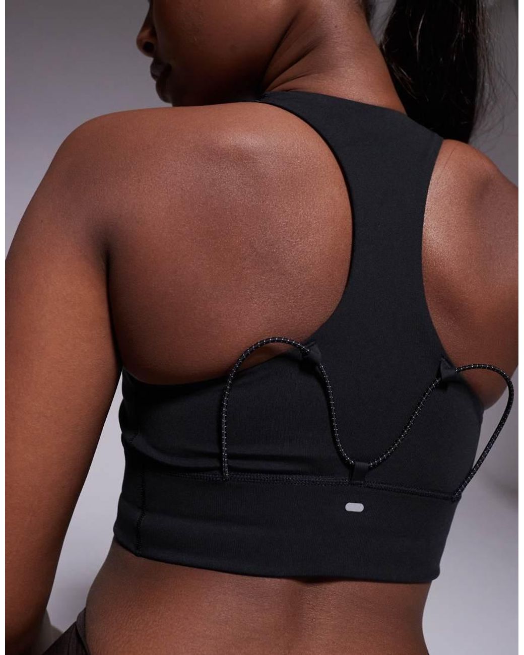 Adidas Originals Black Adidas Running Adi365 Sports Bra With Pocket