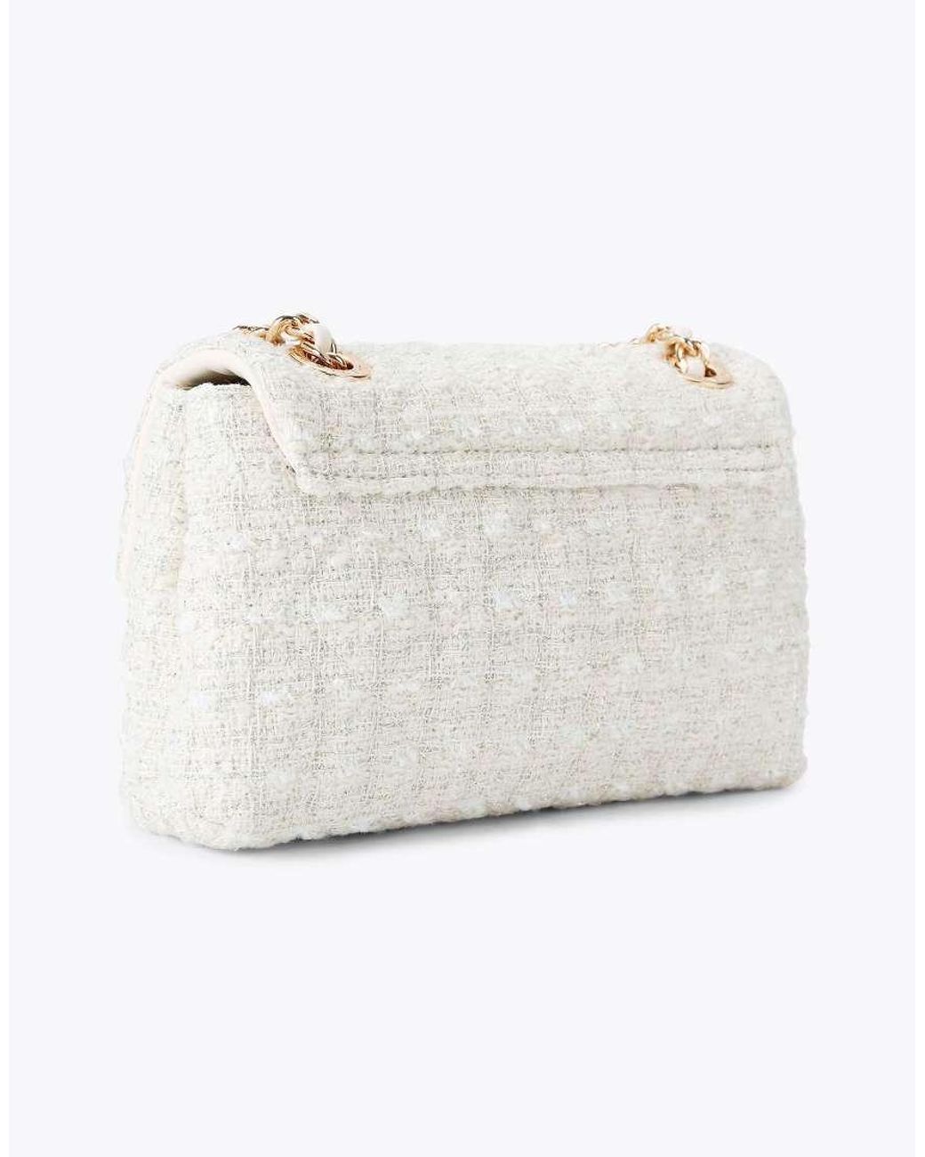 Carvela Kurt Geiger White Rosa Chain Shoulder Bag