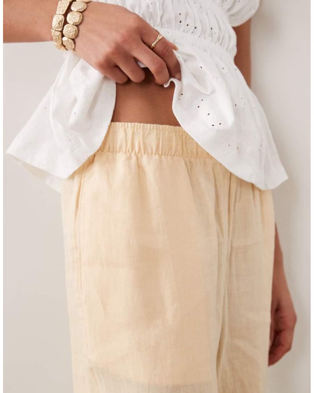 Mango Natural 100% Linen Trouser