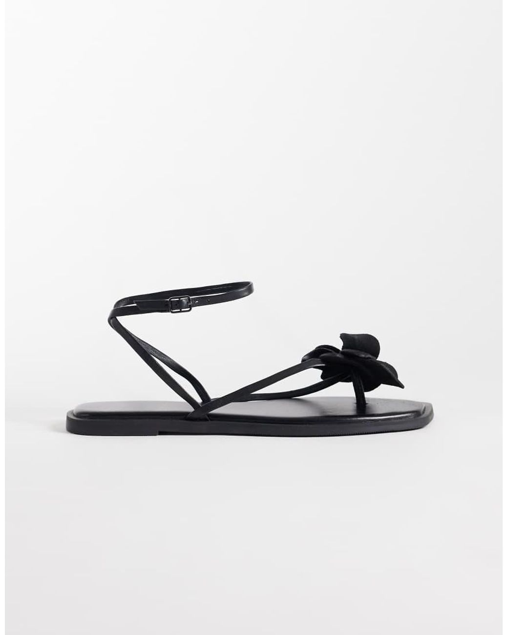 Free People White Mismatch Magnolia Sandal With Corsage