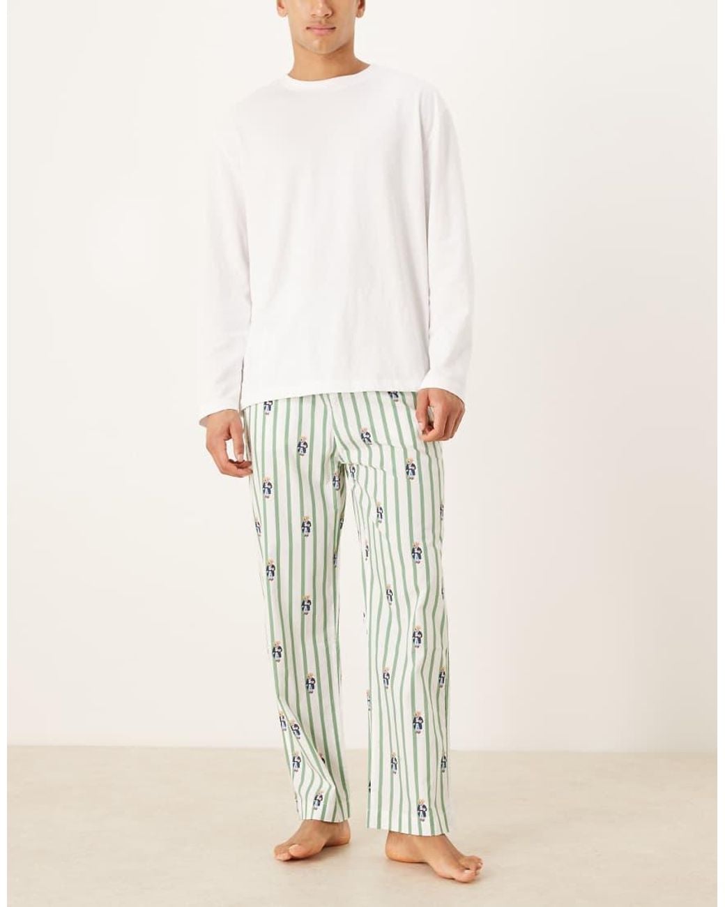Polo Ralph Lauren Natural Bear Graphic Sleep Trouser for men