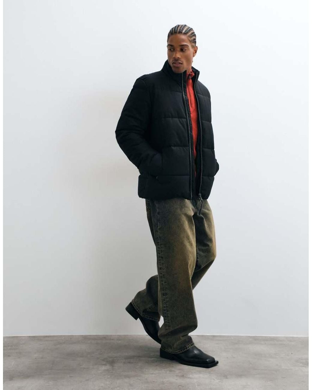 Barbour Black Tour Puffer Jacket for men
