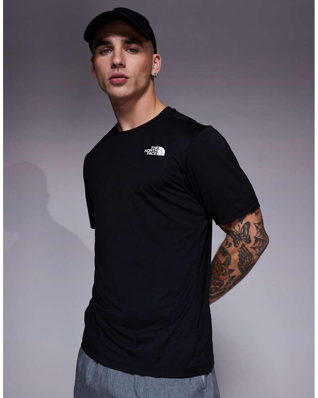The North Face Blue Training 24/7 Box Nse Backprint T-shirt for men