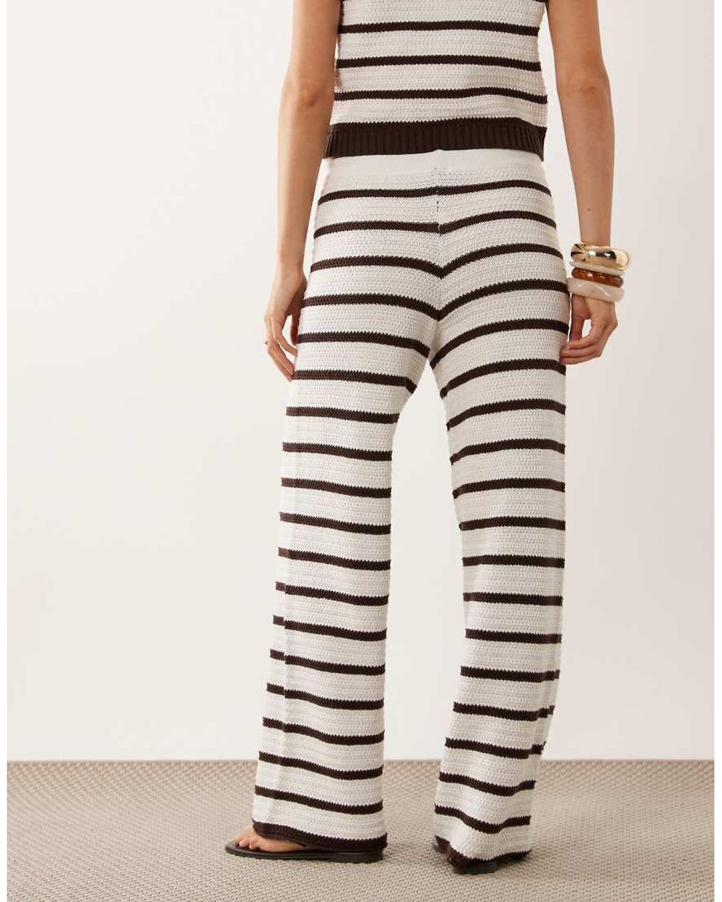 ASOS White Crochet Knit Beach Pants