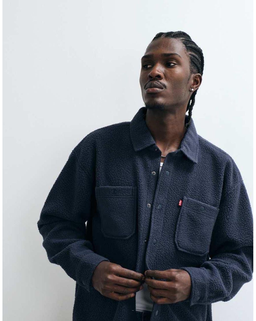 Levi's Blue Borg Shirt for men
