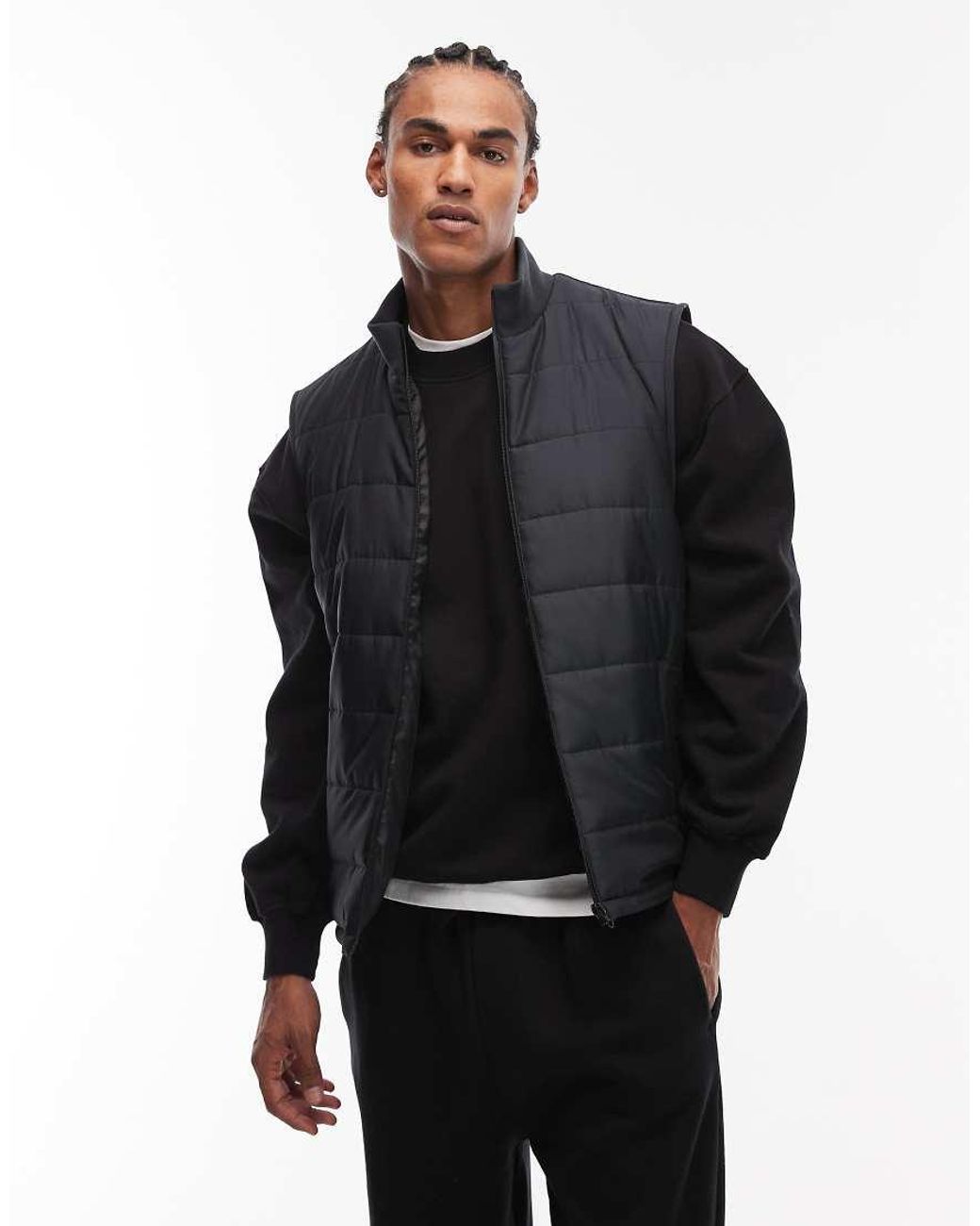 ASOS Blue Peakmaxtm Quilted Gilet for men