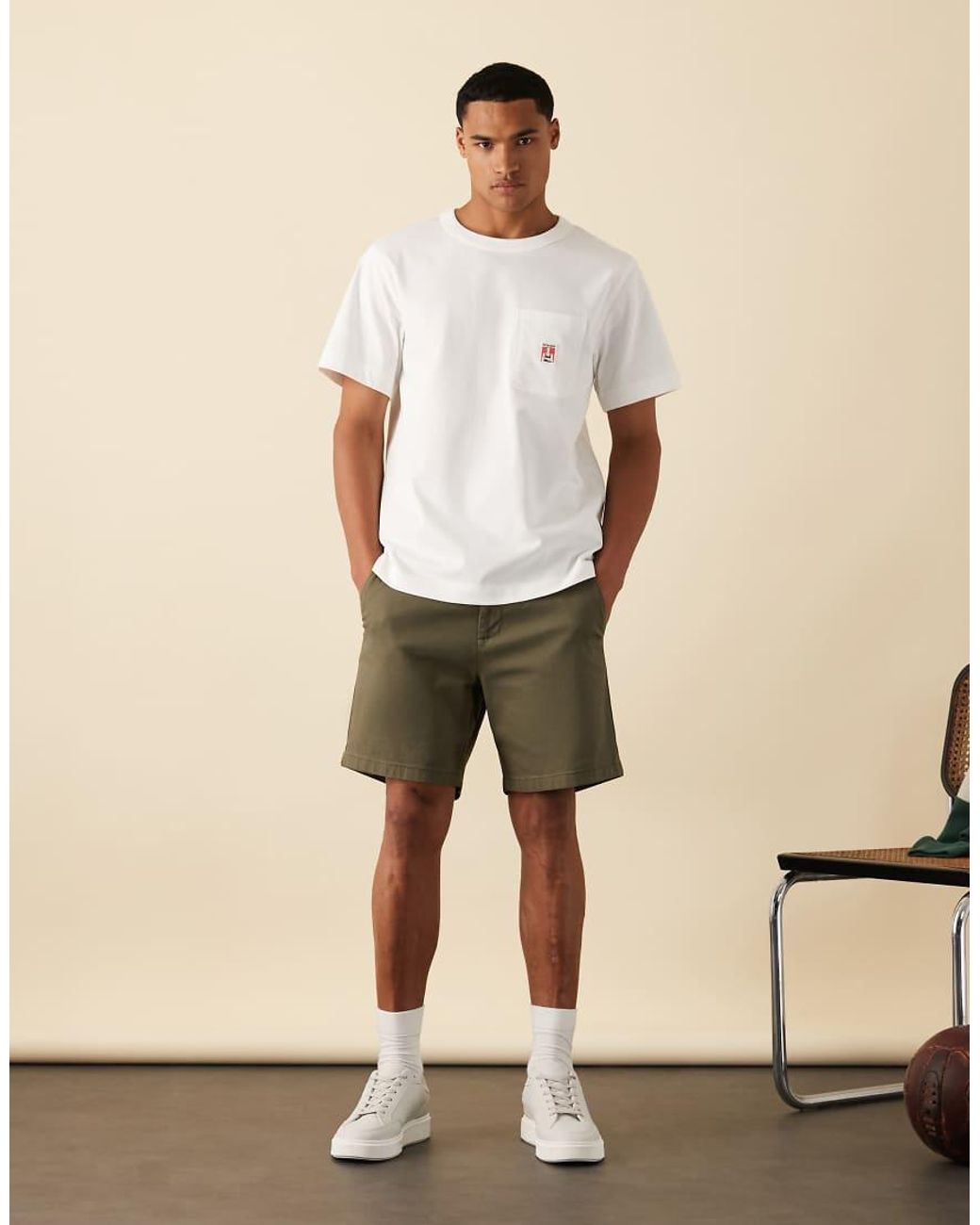 Wrangler Natural Casey Jones Workwear Pocket T-Shirt for men
