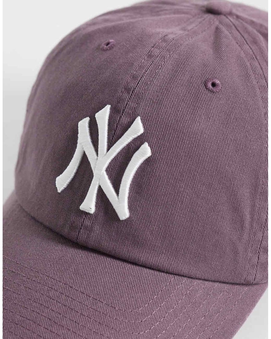 '47 Purple Ny Yankees Clean Up Cap