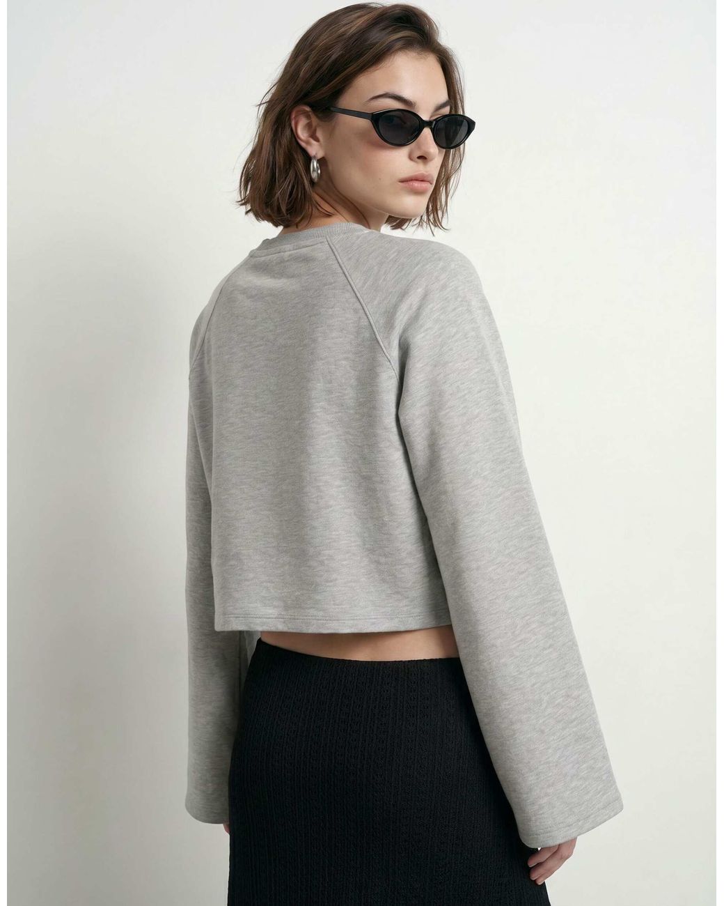Sweatshirt clair chiné HYPEDROP en coloris Gray