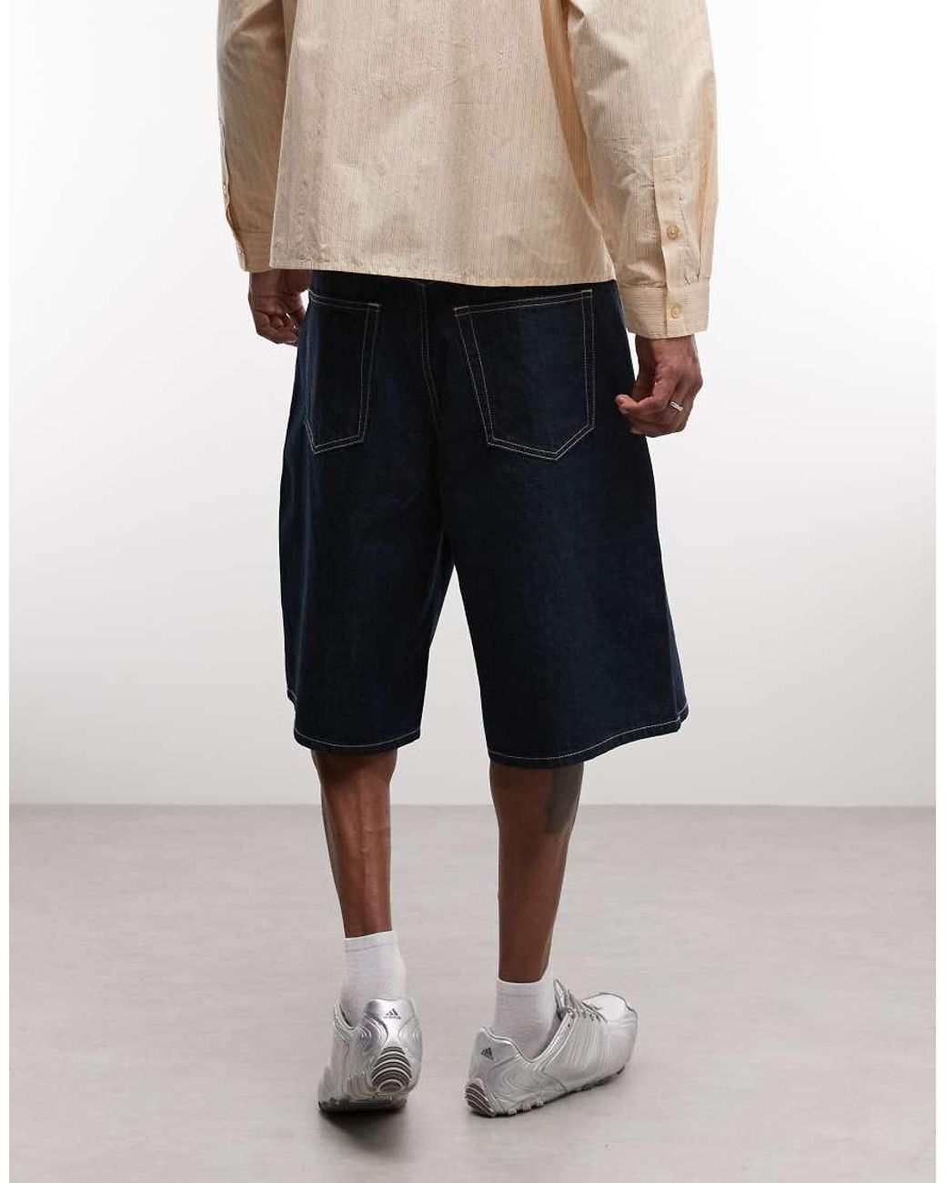 Weekday Black Astro Unisex Low Rise baggy Fit Jorts