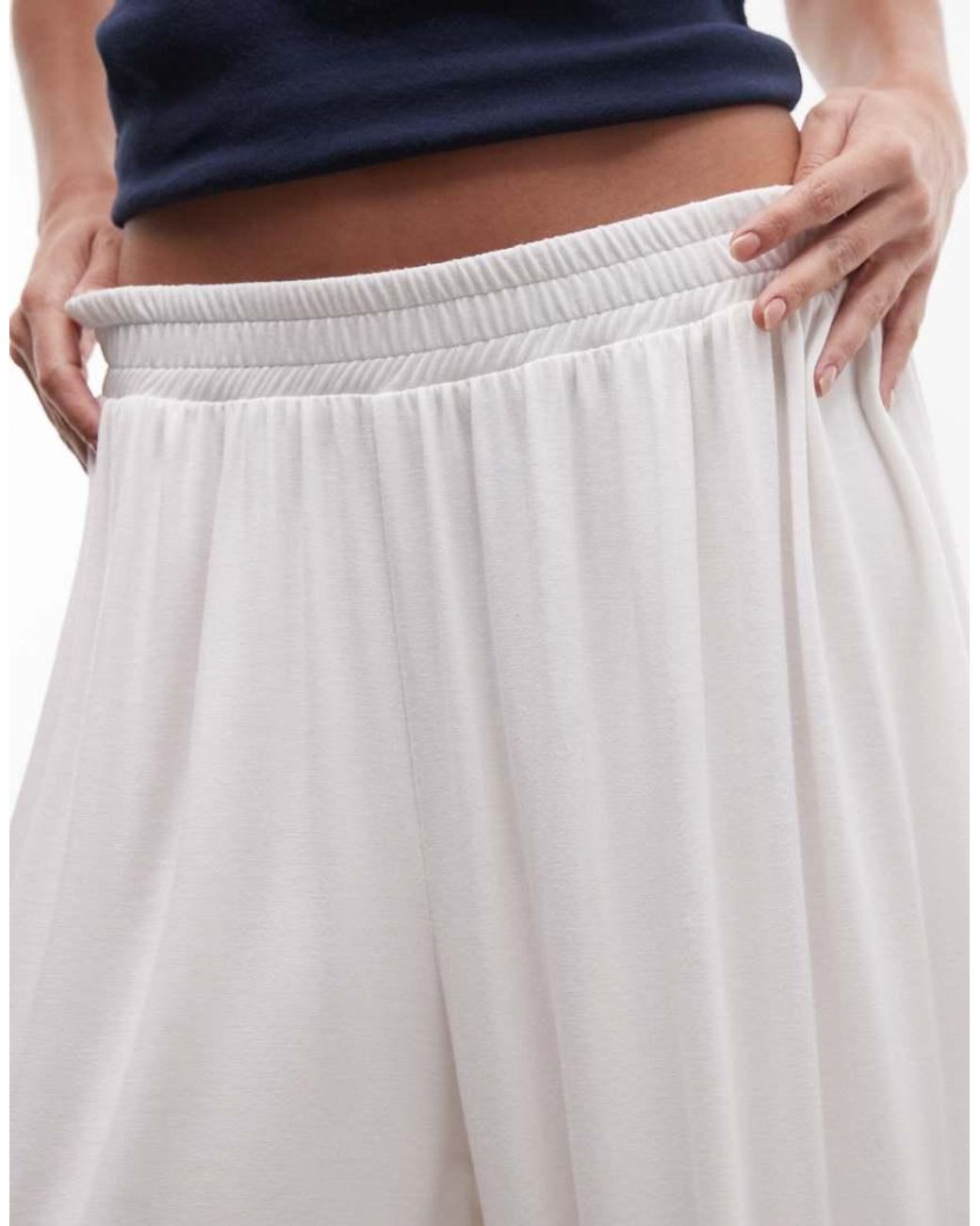 ASOS White Wide Leg Jogger