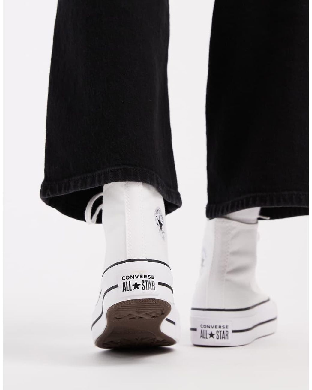 Converse Blue Chuck Taylor All Star Lift Hi Platform Trainers