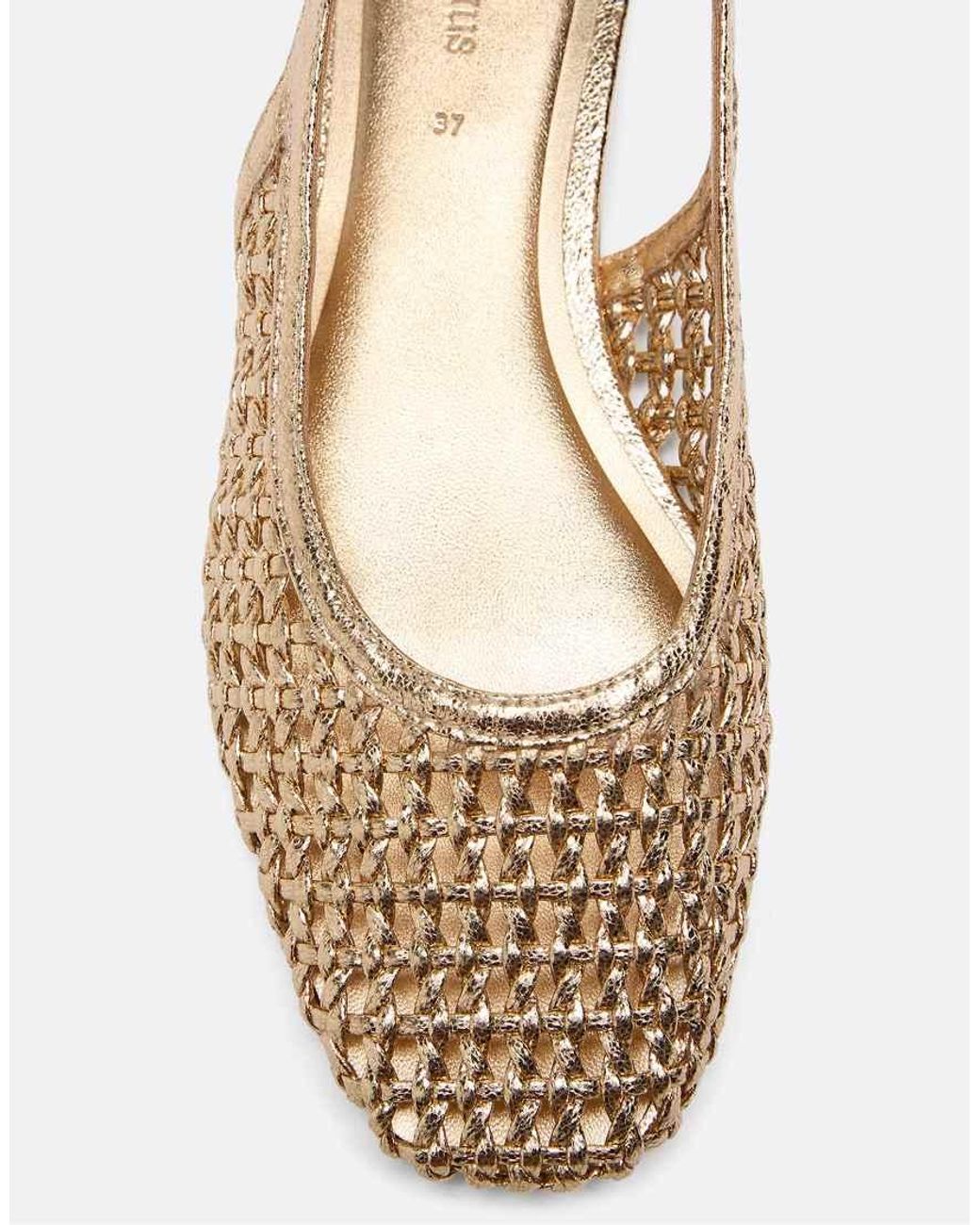 Stradivarius White Braided Espadrille Flats