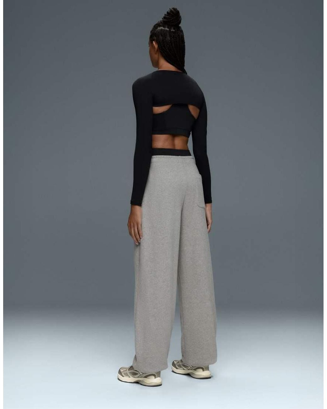 Oysho Gray Comfortlux Long Sleeve Arm Warmers