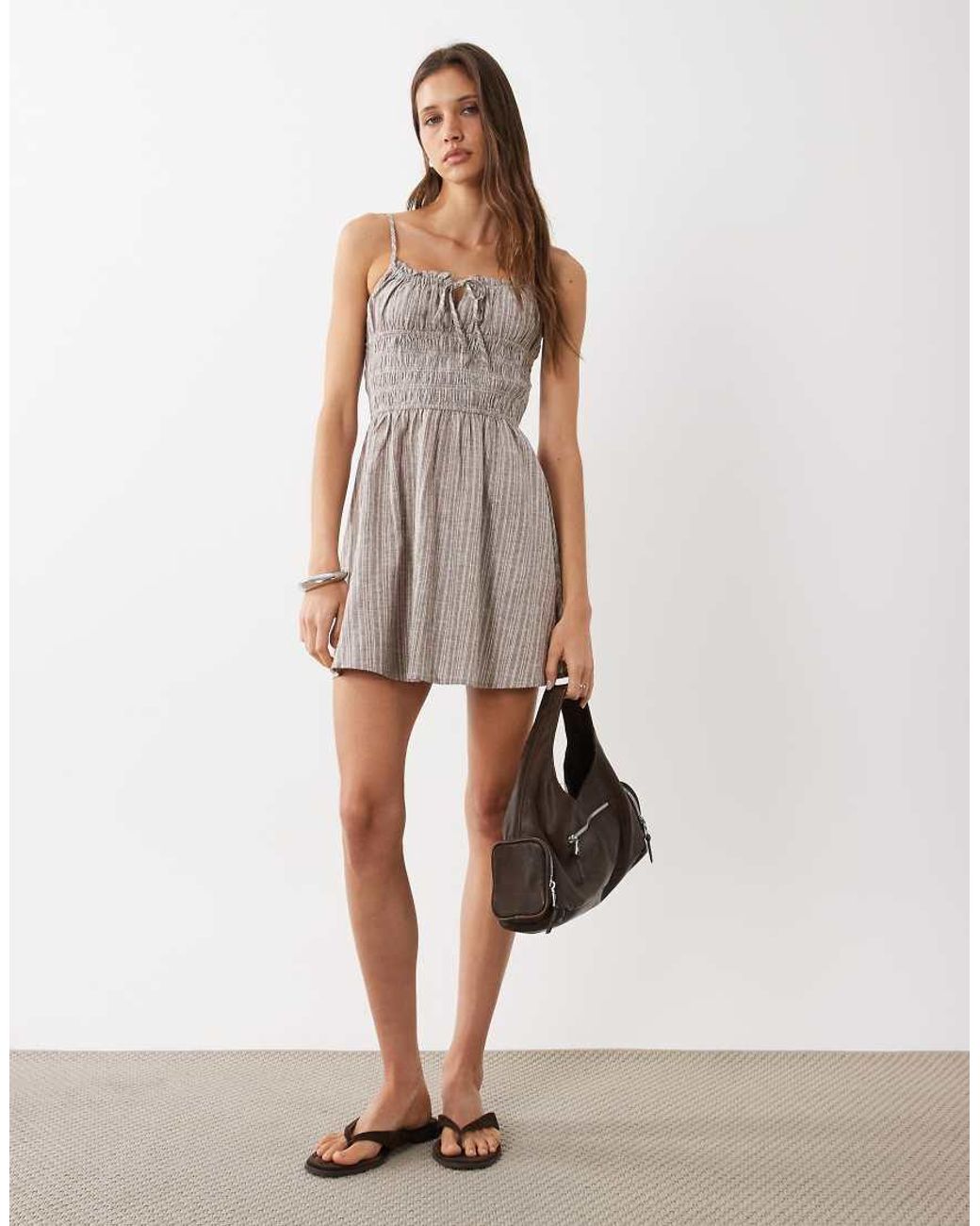 Cotton On White Haven Strappy Mini Dress