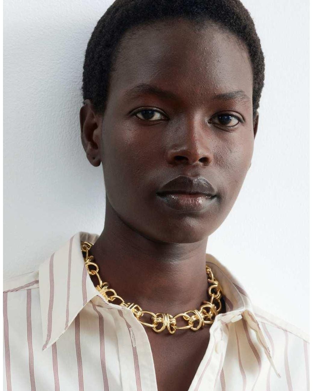 & Other Stories Brown Chunky Mariner Chain Necklace