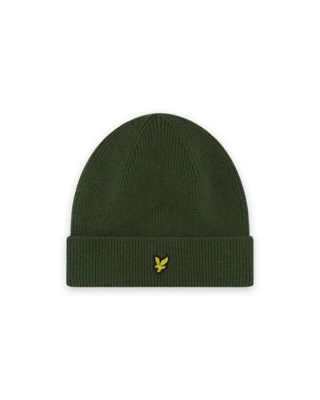 Lyle & Scott Green Headwear Beanie for men