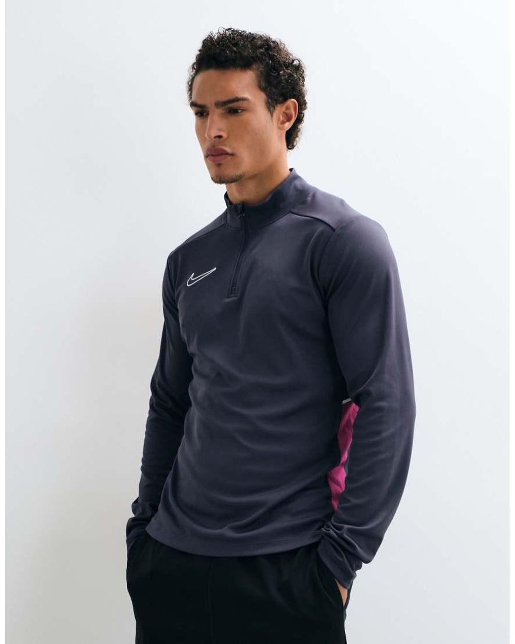 Nike Football Blue Academy 25 Dri-Fit Drill Top for men
