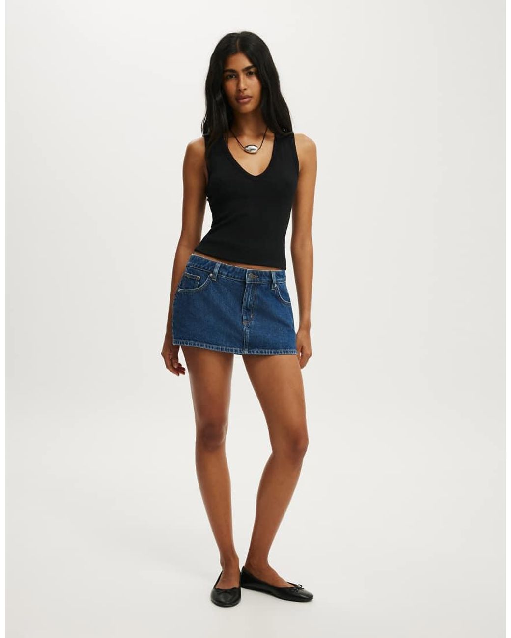 Cotton On Blue Original Denim Skort